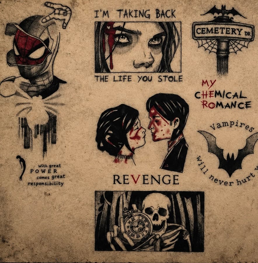 Behind the ink